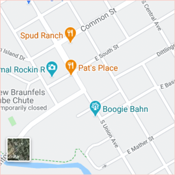 Google Map Link to Rhea's Ice Cream New Braunfels
